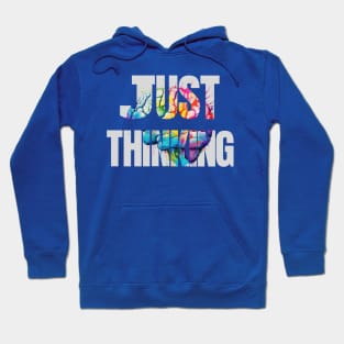 Just thinking, colorful brain Hoodie